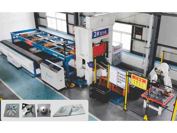 全自動(dòng)礦用托盤生產(chǎn)線